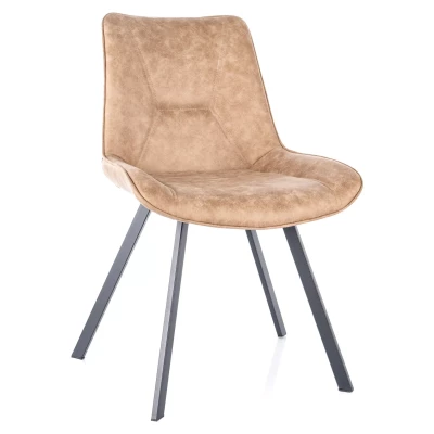 MADDIE Polsterstuhl für Esszimmer - beige/schwarz
