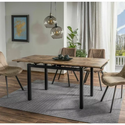 MADDIE Polsterstuhl für Esszimmer - beige/schwarz