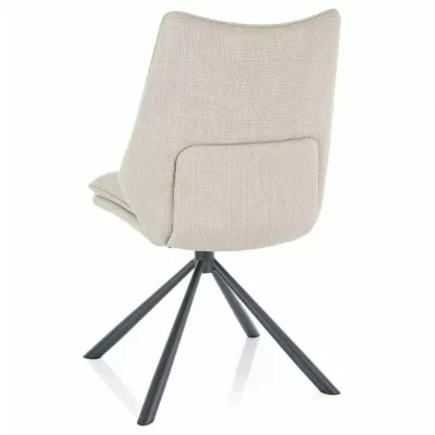 Drehsessel KHLOE – hellbeige/schwarz