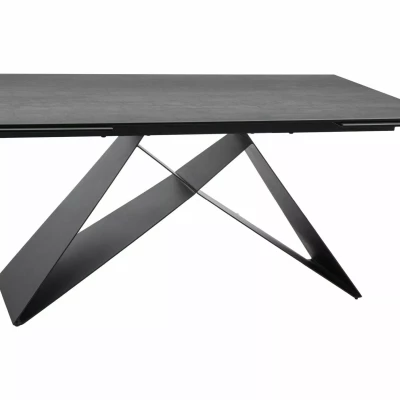 Ausziehbarer Esstisch 160(240)x90 VIDOR - Hellgrau/Schwarz