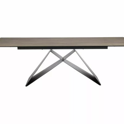 Ausziehbarer Esstisch 160(240)x90 VIDOR - hellbraun/schwarz