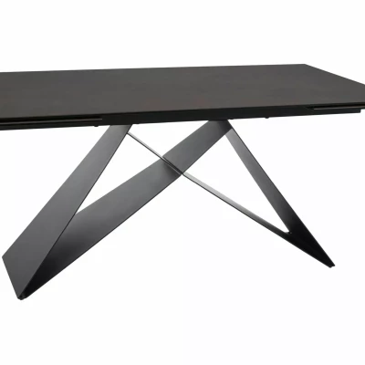 Ausziehbarer Esstisch 160(240)x90 VIDOR - braun/schwarz