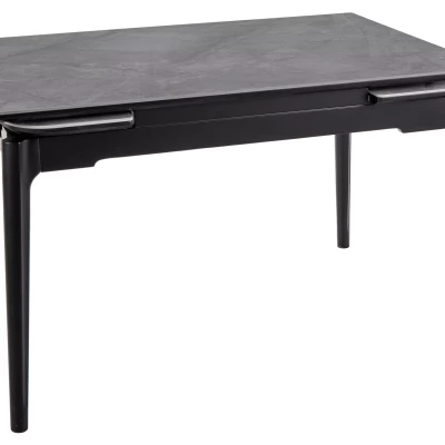 Ausziehbarer Esstisch 120(180)x80 IMRAN - grau/schwarz
