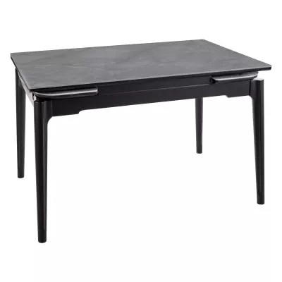 Ausziehbarer Esstisch 120(180)x80 IMRAN - grau/schwarz