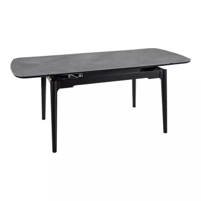 Ausziehbarer Esstisch 120(180)x80 IMRAN - grau/schwarz