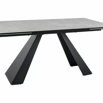 Ausziehbarer Esstisch 160(240)x90 GEDEON - Creme/Schwarz