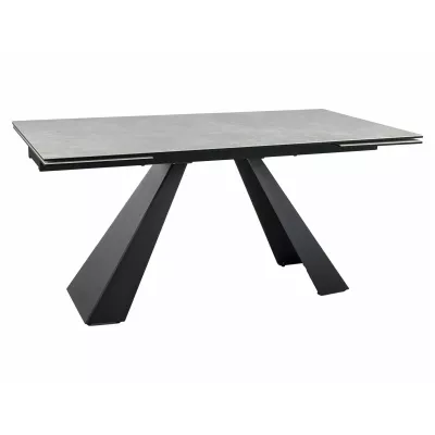 Ausziehbarer Esstisch 160(240)x90 GEDEON - Creme/Schwarz