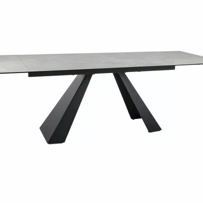 Ausziehbarer Esstisch 160(240)x90 GEDEON - Creme/Schwarz