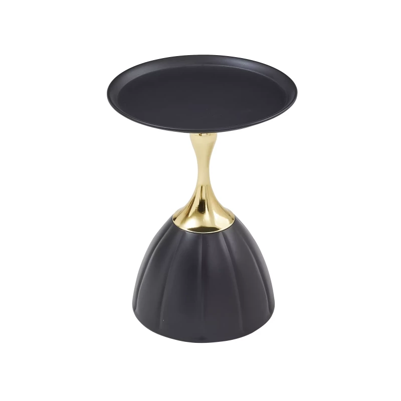 SANJAR Beistelltisch - schwarz/gold