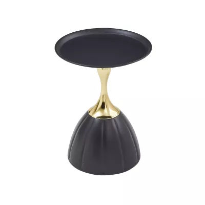 SANJAR Beistelltisch - schwarz/gold