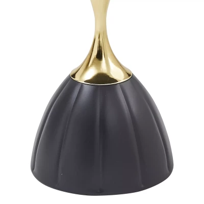SANJAR Beistelltisch - schwarz/gold