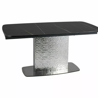 Ausziehbarer Designertisch 160(240)x90 RENIS - schwarz/silber