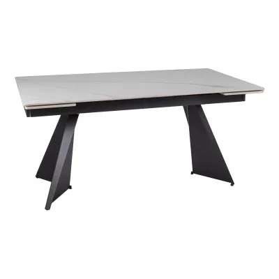 Ausziehbarer Esstisch 160(220)x90 EMAL - weiß/schwarz