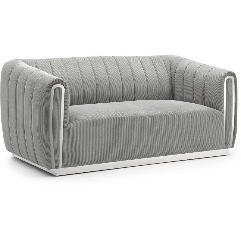 Zweisitzer-Sofa REKA - grau