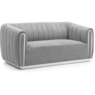 Zweisitzer-Sofa REKA - grau