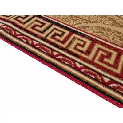 Gemusterter Teppich 200x300 cm LUKEN - rot / beige
