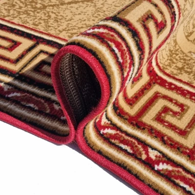 Gemusterter Teppich 200x300 cm LUKEN - rot / beige