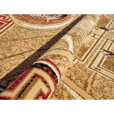 Gemusterter Teppich 300x400 cm LUKEN - rot/beige