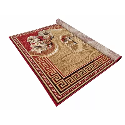 Gemusterter Teppich 300x400 cm LUKEN - rot/beige