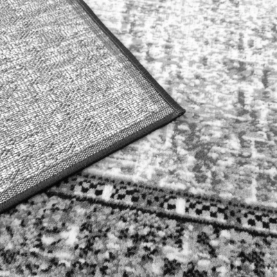 Geometrischer Stückteppich 50x90 cm LUKEN - grau