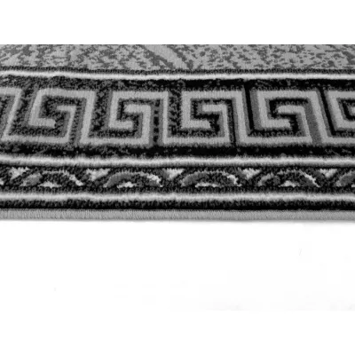 Gemusterter Teppich 50x90 cm LUKEN - grau / schwarz