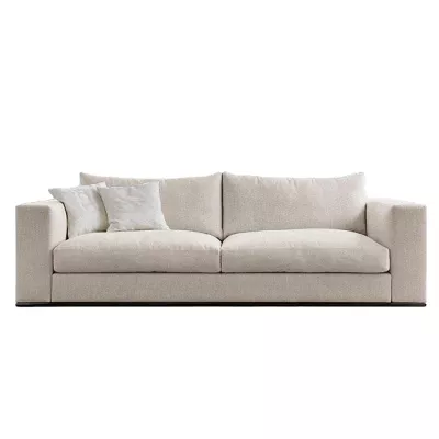 MAKLESA Zweisitzer-Schlafsofa – beige