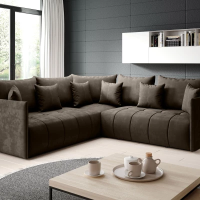 Ecksofa-Set VALENTINI - braun