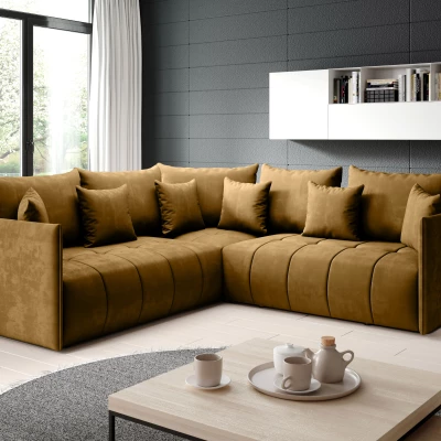 Ecksofa-Set VALENTINI – Senf