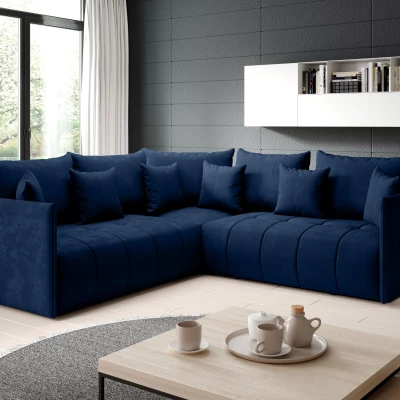 Ecksofa-Set VALENTINI – blau