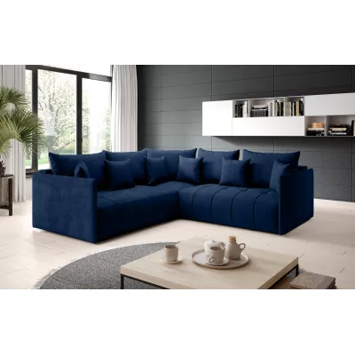 Ecksofa-Set VALENTINI – blau