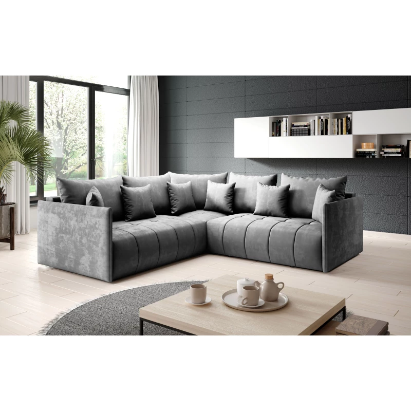 Ecksofa-Set VALENTINI - hellgrau