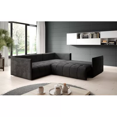 Ecksofa-Set VALENTINI – dunkelgrau