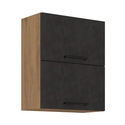 Oberer Klappschrank VANYA – Breite 60 cm, Matera / Lancelot-Eiche