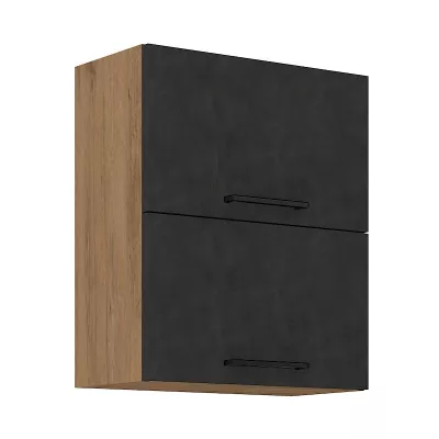 Oberer Klappschrank VANYA – Breite 60 cm, Matera / Lancelot-Eiche