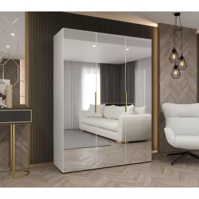 Spiegelschrank 150 cm RABIA - weiß/gold