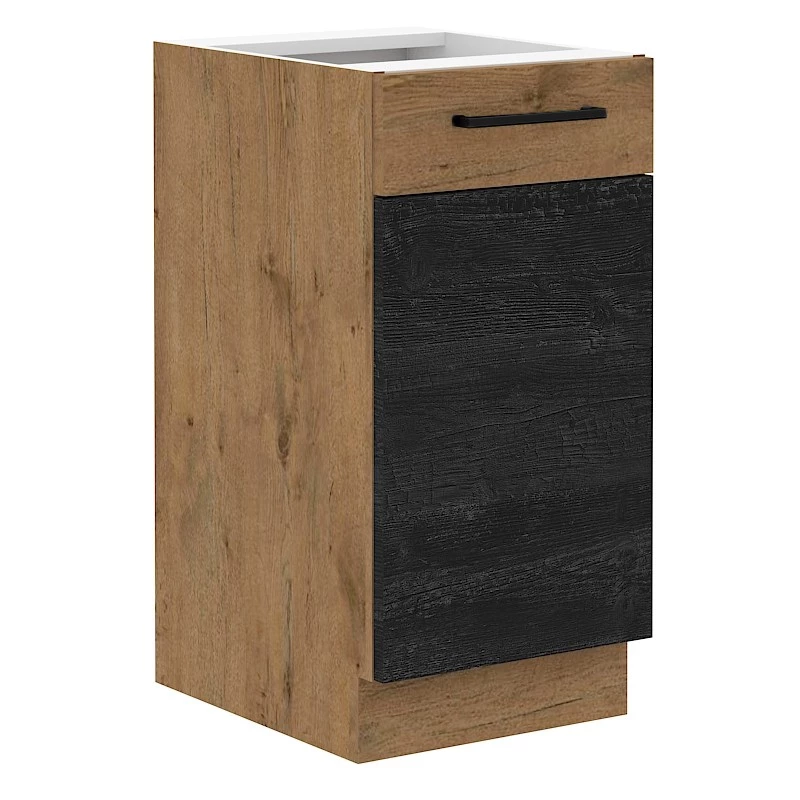 Eintüriger Unterschrank VANYA – Breite 40 cm, Matera / Eiche Lancelot