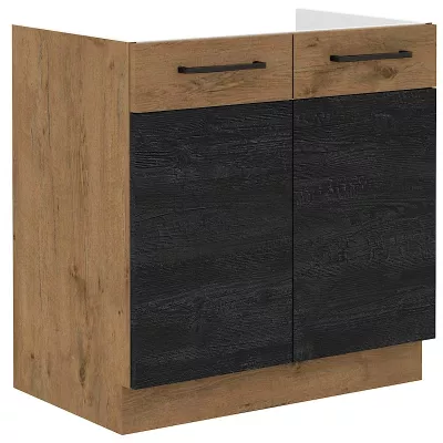 Waschbeckenunterschrank VANYA – Breite 80 cm, Matera / Eiche Lancelot