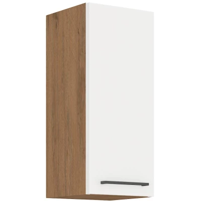 Küchenhängeschrank VANYA – Breite 30 cm, weiß / Lancelot-Eiche