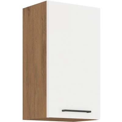 Küchenhängeschrank VANYA – Breite 40 cm, weiß / Lancelot-Eiche