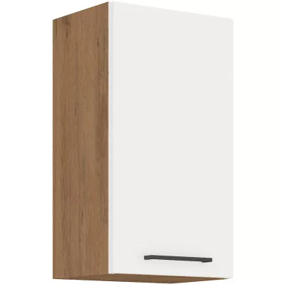 Küchenhängeschrank VANYA – Breite 40 cm, weiß / Lancelot-Eiche