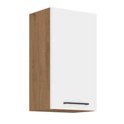 Küchenhängeschrank VANYA – Breite 45 cm, weiß / Lancelot-Eiche