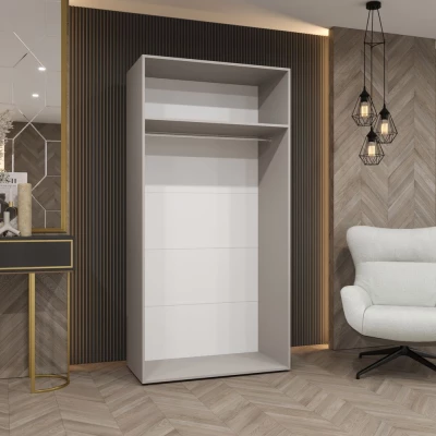 Kleiderschrank 100 cm TUANA - Kaschmir