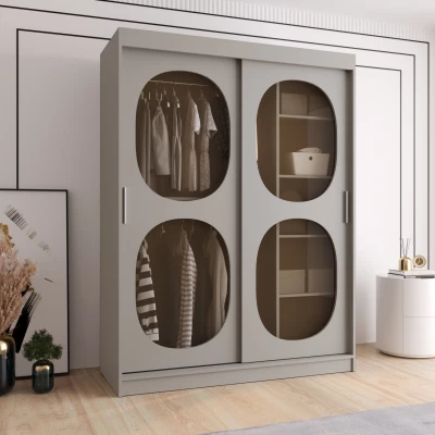 Glasgarderobe 150 cm DEFNE – Kaschmir