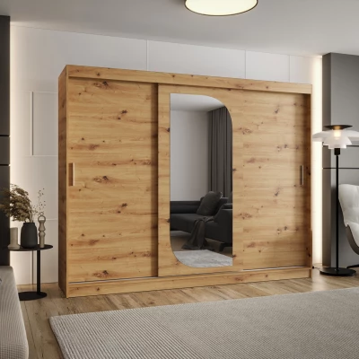 Kleiderschrank 250 cm CEYDA – Artisan-Eiche