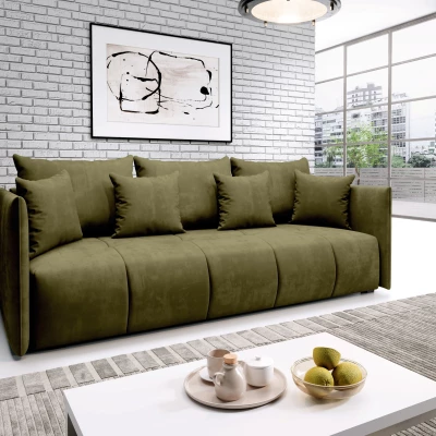 VALENTINI Dreisitzer-Sofa - oliv