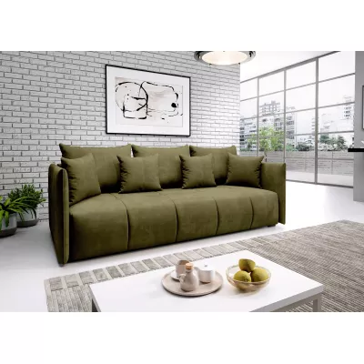 VALENTINI Dreisitzer-Sofa - oliv