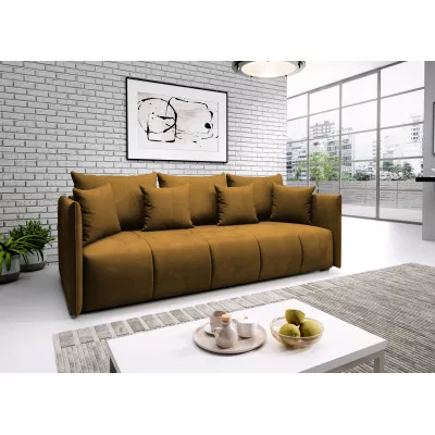 VALENTINI Dreisitzer-Sofa - Senfgelb