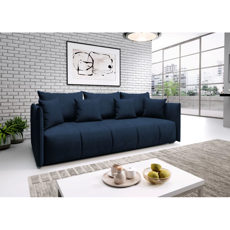 VALENTINI Dreisitzer-Sofa - Dunkelblau