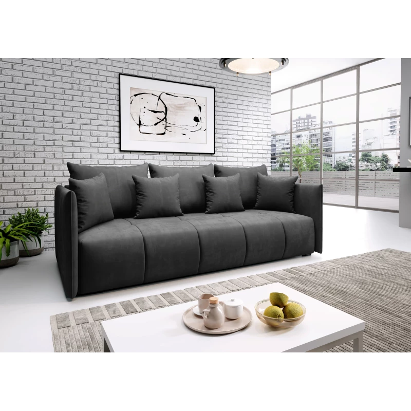 VALENTINI Dreisitzer-Sofa - grau