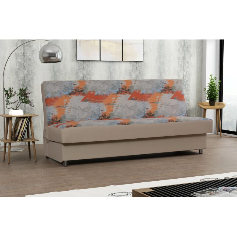 Sofa mit Stauraum TEMARI - beige/grau